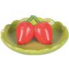 Villa d'Este Home Tivoli 2019 Piattino decorativo tondo 11,2 cm in ceramica, design fragole