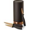 Echtwerk EW-MB-0389 Ceppo di Coltelli con Inserto in Setola, Rame
