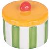 Villa d'Este Home Tivoli 2005 Zuccheriera in ceramica 160 ml, coperchio design fragola, Fruit Life