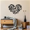 Wallity Hanah Home Elegante accessorio decorativo da parete in metallo, 57 x 71 cm, 100% metallo, spessore 1,5 mm, perfetto per arredamento moderno e arte da parete unica