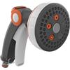 G.F. Srl, Pistola per l'irrigazione XL SELECTOR, in Metallo e Gomma, Ideale per Giardino, Piante e Fiori con 5 getti e Ampio selettore con Copertura in Metallo anticorrosione. Made in Italy