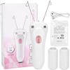 Sluffs Epilatore Elettrico Per Il Viso da Donna, Epilatore Elettrico con Filo Bianco-rosa, Epilatore Elettrico con Filo di Cotone con Ricarica USB, Per Viso Braccia Gambe Schiena(rosa)