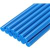QUARKZMAN Mini Stick Colla a Caldo per Pistola Colla a Caldo 7mm x 200mm Blu Pavone 12pz