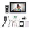 Swokely Videocitofono senza fili da 1080P con monitor TY WiFi, 10 pollici, grande touchscreen, kit videocitofono a due vie, funzione cornice elettronica 8 lingue