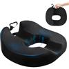 Yolispa Cuscino a Ciambella per Sedile, Ortopedico Cuscino Ergonomico per sedia da ufficio,Cuscini Sedia da Ufficio in Memory Foam,Cuscino da Seduta Emorroidi Allevia il Dolore Coccige alla Sciatica