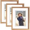 GBKDQQ Set di 3 cornici per foto in legno, 15 x 20 cm, semplice cornice portafoto Art Deco, adatta per camera da letto, soggiorno, corridoio
