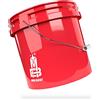 Magic Bucket | Secchio per lavaggio a mano auto rosso | 3,5 GALLONI US ca. 13 litri | compatibile con Grit Guard, Dettaglio Guardz Dirt Lock, Chemical Guys Dirt Trap, Gamma Lids