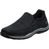 Skechers Previsto Gomel, Mocassini Slip-On Uomo, Nero, 48.5 EU X-Larga