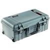 PELI 1535 Air Trolley Leggero Protettivo per Camera e Droni, Impermeabile e resistente alla polvere, 27L di Capacità, Fabbricato in USA, Con inserto in schiuma personalizzabile, Colore: Grigio