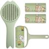 BELLE VOUS Spazzola per Animali Autopulente - Spazzola Verde con Rullo Riutilizzabile - Pettine per Gatti e Cani Pelo Corto/Lungo - Rimuove Peli, Grovigli, Sottopelo e Sporco