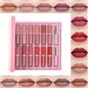 Beauty Searcher Set di 14 colori di lucidalabbra, set regalo di rossetto opaco perlato, lucidalabbra antiaderente, rossetto liquido all'olio per le labbra