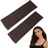 WESTEND CHOICE Kylie, fascia elastica per capelli, larga 7 cm, in tinta unita, unisex, per palestra, esercizi, per donne e uomini, morbida fascia per yoga (marrone scuro)