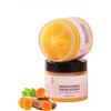 HXLYBD Scrub corpo all'acido cogico e curcuma, crema idratante e schiarente per le zone intime e bikini, scrub corpo esfoliante naturale con curcuma e burro di karité, rimuove la pelle morta 150g