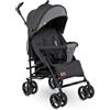 Lionelo IRMA Passeggino leggero e pieghevole fino a 15 kg (circa 3 anni) con funzione sdraiata, imbracatura a 5 punti, ruote grandi da 15,2 cm, zanzariera, cestino grande e cappuccio, maniglie