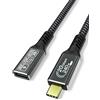 CAKOBLE prolunga usb c 1m, Prolunga USB C Maschio Femmina prolunga usb 3.2, Supporta 20 Gpbs Sync 240 W 4K@60Hz di Ricarica per iPhone 16/15 Pro Max, MacBook Air/Pro, Pad, Galaxy S24/S23