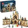 LEGO Harry Potter La battaglia di Hogwarts, Giochi per Bambini e Bambine, Castello Giocattolo con Minifigure di Molly Weasley, Bellatrix Lestrange, Voldemort e Spada di Grifondoro, Idea Regalo 76415