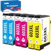 OINKWERE 603XL Cartucce Compatibil 603 XL per Epson 603 XL Colori per Expression Home WF 2810 XP-2100 XP-3100 XP-4100 XP-2105 XP-3105 WF-2820 WF-2835 WF-2830 (2 Ciano, 2 Magenta, 2 Giallo)