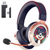 KAPEYDESI Cuffie Gaming, Cuffie Gaming Wireless per PS5/PC/Switch, Trasmettitore Type-C & Type-A, Cuffie Gaming PS5 con Microfono a Cancellazione del Rumore, Bluetooth 5.3, Stereo, Autonomia 70H+ - Bianco