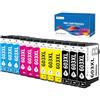 OINKWERE Confezione da 12 cartucce 603XL compatibili con Epson 603XL Multipack 603XL Cartucce per Epson Expression Home XP-2100 XP-2105 XP-3100 XP-3105 XP-4100 XP-4105 Workforce WF-2810 WF-2830