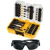 Dewalt DT70733T-QZ - Toughcase: Set de 38 pezzi per trapano - Bits de cacciavite flextorq - Occhiali di sicurezza de - Dewalt
