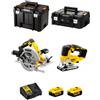 Dewalt - Kit DCS570 + DCS334 (2 x 5,0 Ah + DCB115 + tstak ii + tstak vi)