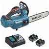 Makita Motosega da potatura 18 v agli ioni di litio 5 Ah 25 cm Makita 2 batterie, caricabatterie, valigetta - DUC254RT2