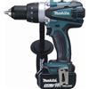 Makita - 18 v Li-Ion 5 Ah ø 13 mm Trapano avvitatore 2 batterie, caricabatterie, valigetta - DDF458RTJ