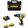Dewalt - Perceuse à percussion Brushless 18V + 2 batteries Li-Ion 5Ah + chargeur + coffret Tstak - DCD996P2