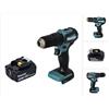 Makita Trapano avvitatore a percussione senza filo Makita dhp 483 T1 18 v 40 Nm Brushless + 1x batteria 5,0 Ah - senza caricabatterie