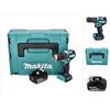 Makita Dhp 487 T1J 18 v 40 Nm Brushless Cordless Drill + 1x 5.0 Ah Battery + Makpac - senza caricabatterie - Makita