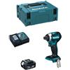 Makita Avvitatore ad Impulsi Makita DTD154RTJ1 (1 x 5,0 Ah + DC18RC + makpac 2)