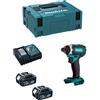 Makita Avvitatore ad Impulsi MAKITA DTD152RTJ (2 x 5,0 Ah + DC18RC + MAKPAC 2)