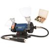 Scheppach - Smerigliatrice mola da banco lucidatrice flessibile hg35 + kit frese