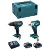 Makita - Kit MK217RTJ (DHP482 + DTW300 + 2 x 5,0 Ah + DC18RC + makpac 3)