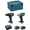 Makita - Kit MK216RTJ (DHP482 + DTW190 + 2 x 5,0 Ah + DC18RC + makpac 3)