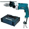 Makita - Trapano elettrico a percussione 1010W autoserrante 13mm con valigetta makpac HP2071FJ