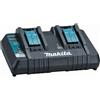Makita Caricabatterie rapido per 2 batterie Makstar agli ioni di litio da 14,4 a 18 v Makita DC18RD