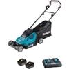 Makita Tagliaerba 36V 2X18V agli ioni di litio 43 cm + 2 Batterie Makita DLM432PT2