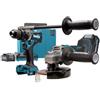 Makita DK0124G201 Set trapano e smerigliatrice 40 v con batterie - Makita