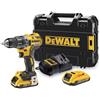 DeWalt DCD791D2-QW Trapano avvitatore Brushless 18 V con due batterie
