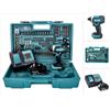 Makita Dtd 152 STX5 Avvitatore a impulsi a batteria 165Nm 18V + 1x batteria 5.0Ah + caricatore + valigetta + set di 101 accessori - Makita