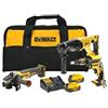 Dewalt Kit 3 batterie xr 18V 5Ah brushless Dewalt Avvitatore DCF620 + Trapano a percussione DCH133 + Smerigliatrice angolare DCG405 - DCK304P2-QW