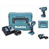 Makita Dtd 152 RF1J 18V Avvitatore ad impulsi a batteria in valigetta Makpac + 1x Batteria bl 1830 3,0 Ah + Caricatore rapido dc 18 rc - Makita