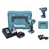 Makita Dtd 152 RT1J 18V Avvitatore ad impulsi a batteria in valigetta Makpac + 1x Batteria bl 1850 5,0 Ah + Caricatore rapido dc 18 rc - Makita
