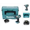 Makita Dtd 152 T1J Avvitatore ad impulsi a batteria 18V in valigetta Makpac + 1x Batteria bl 1850 5,0 Ah - senza caricatore - Makita