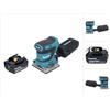 Makita - Levigatrice vibrante a batteria dbo 484 T1 18 v 112 x 102 mm + 1x batteria 5,0 Ah - senza caricabatteria