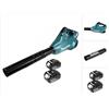 Makita DUB 362 T Soffiatore a batteria 2x18V + 2x Batterie 5 Ah - senza caricabatterie