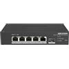 Hikvision - 4 Porte Fast Ethernet Smart PoE Switch DS-3T1306P-SI/HS