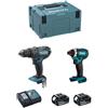 Makita - kit dlx2131rfj (dhp482 + dtd152 + 2 x 3,0.. 8435587929963