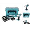Makita Dtw 190 RT1J 18V Avvitatore ad impulsi a batteria in valigetta Makpac + 1x Batteria bl 1850 5,0 Ah + Caricatore rapido dc 18 rc - Makita
